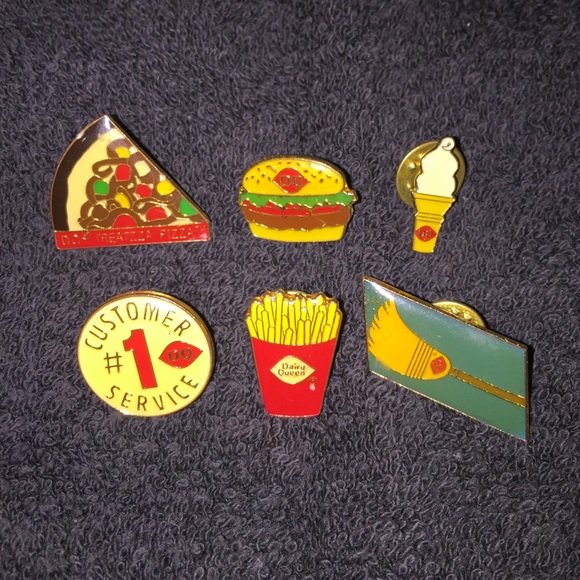 6 Dairy Queen Enamel Pins